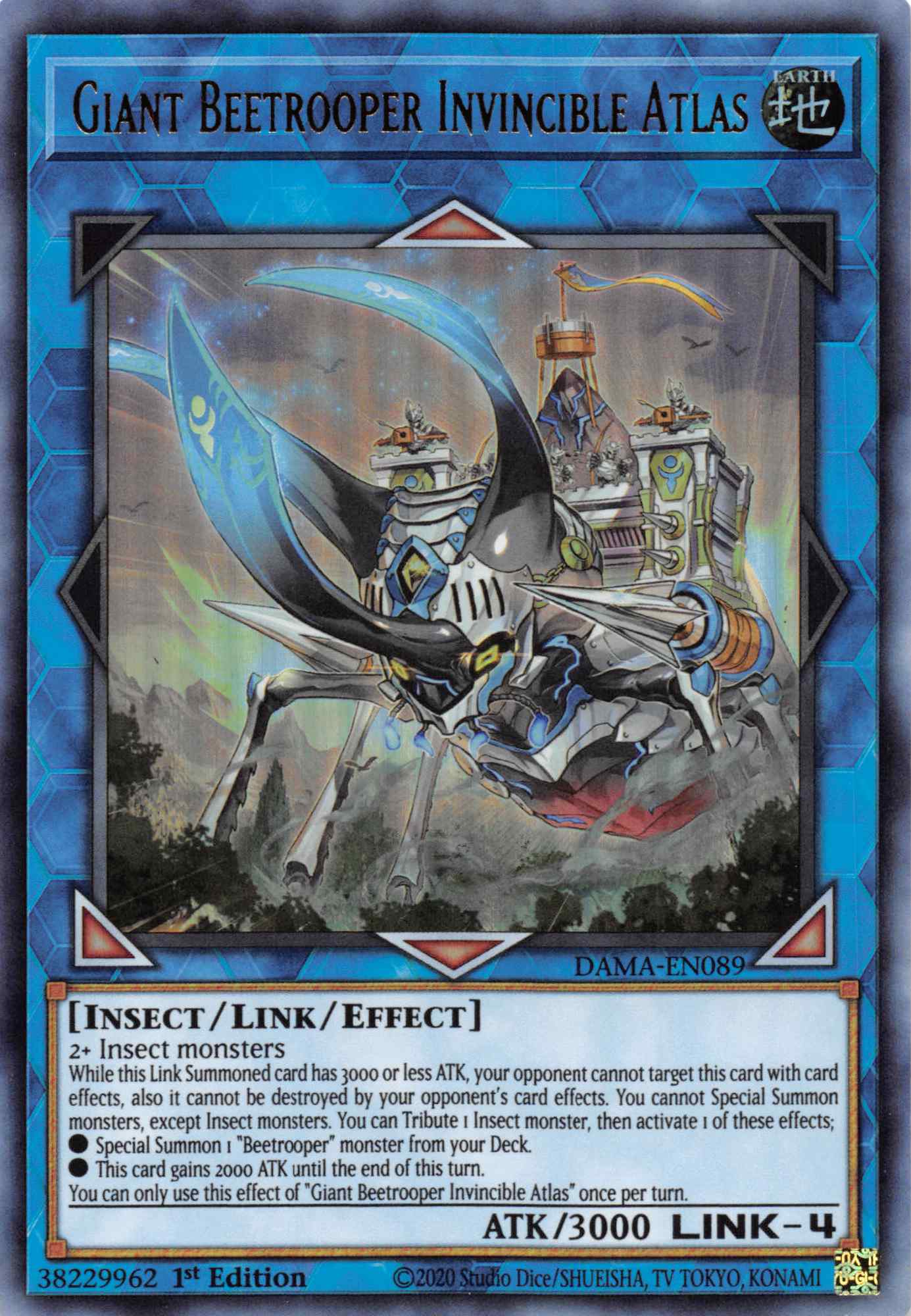 Giant Beetrooper Invicible Atlas [DAMA-EN089] Ultra Rare | Card Merchant Takapuna