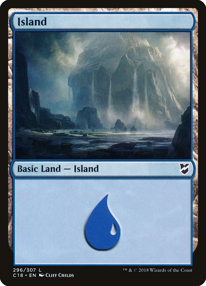 Island (296) [Commander 2018] | Card Merchant Takapuna