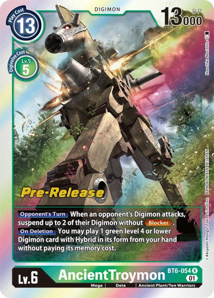 AncientTroymon [BT6-054] [Double Diamond Pre-Release Cards] | Card Merchant Takapuna