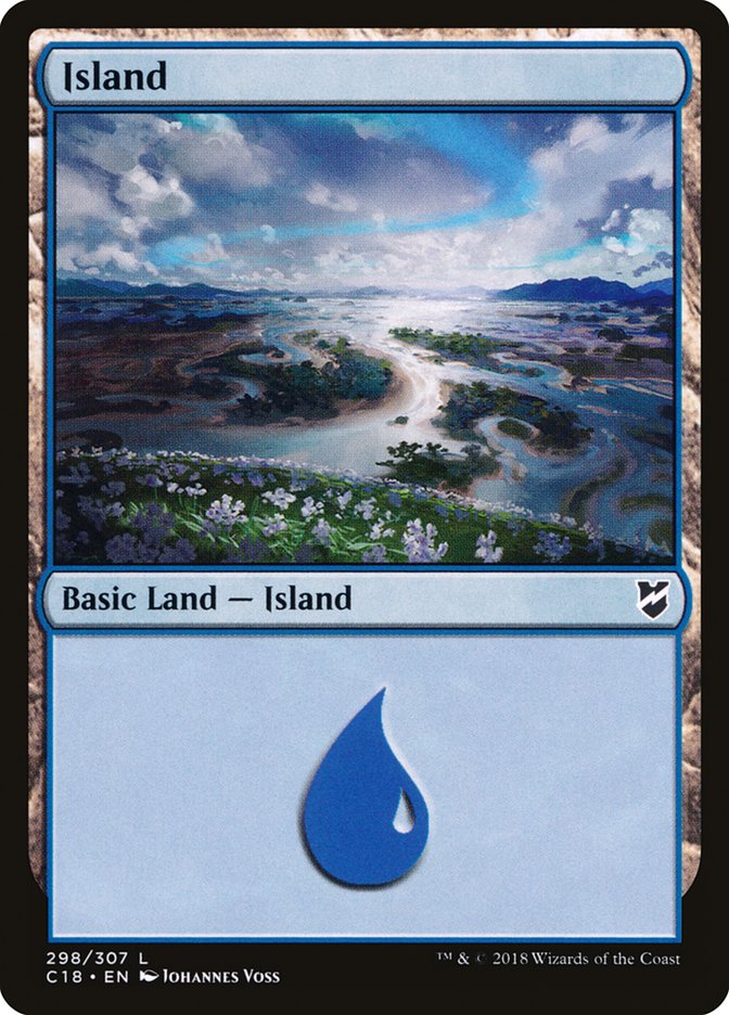 Island (298) [Commander 2018] | Card Merchant Takapuna