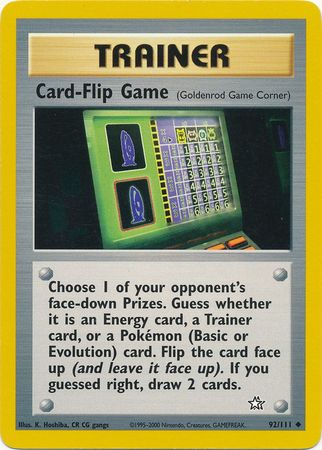 Card-Flip Game (92/111) [Neo Genesis Unlimited] | Card Merchant Takapuna