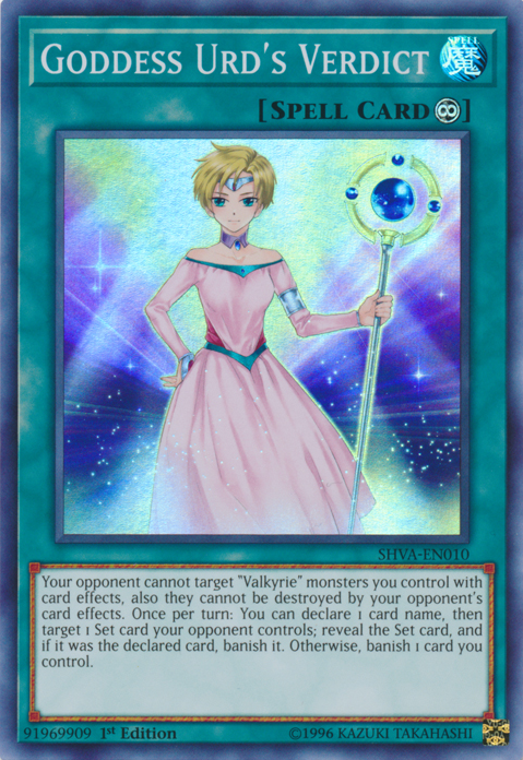 Goddess Urd's Verdict [SHVA-EN010] Super Rare | Card Merchant Takapuna