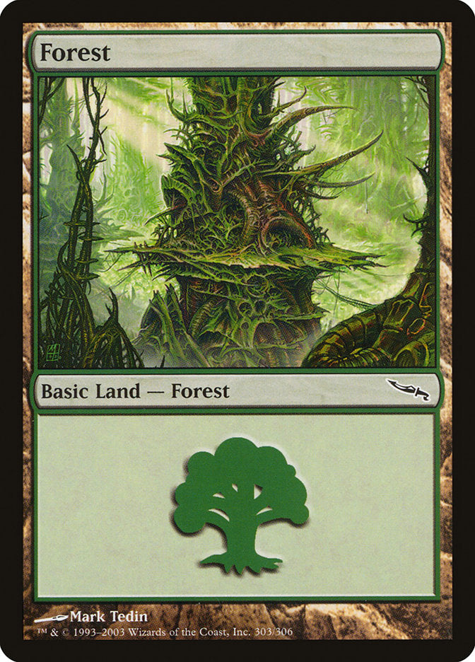 Forest (303) [Mirrodin] | Card Merchant Takapuna