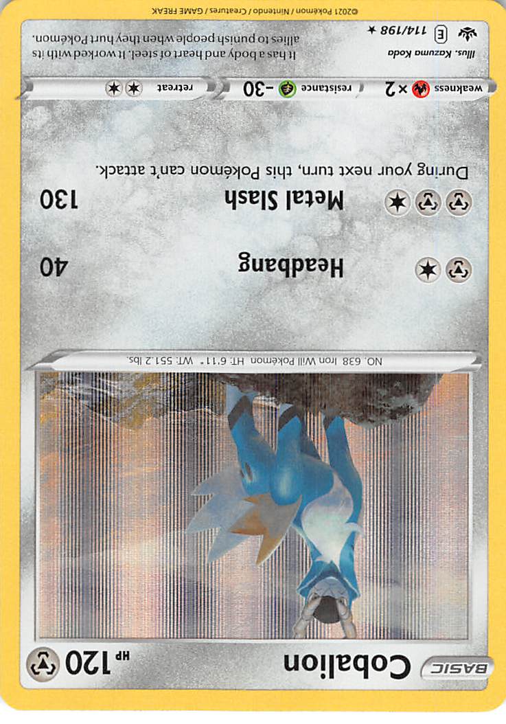 Cobalion (114/198) [Sword & Shield: Chilling Reign] | Card Merchant Takapuna