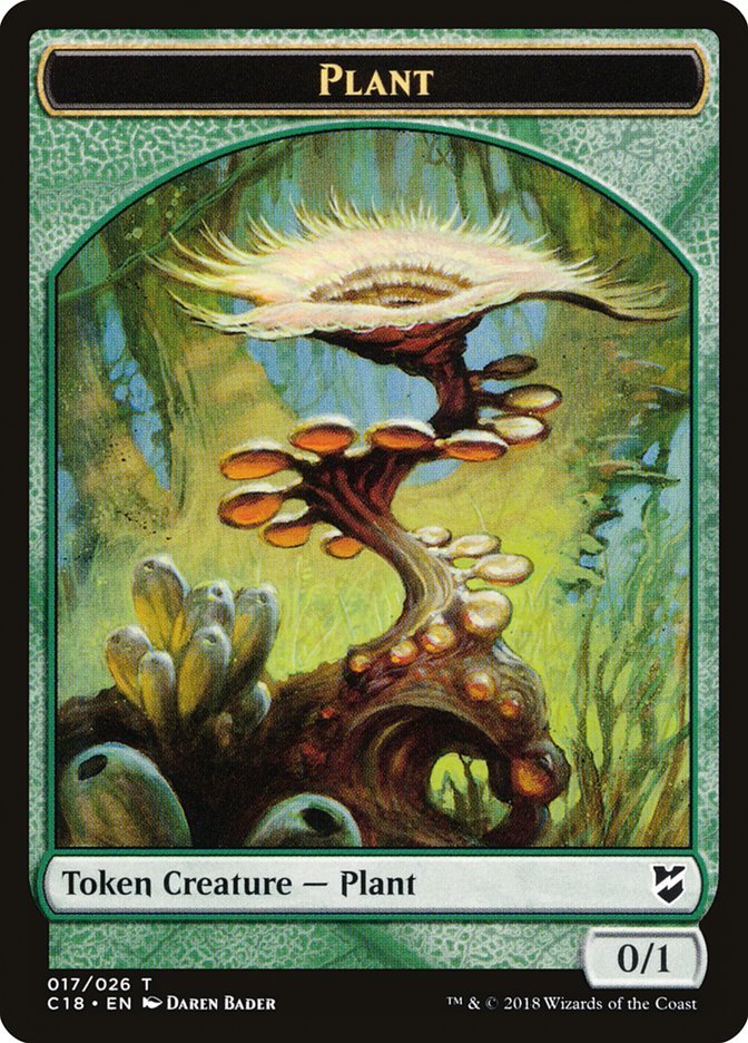 Beast (013) // Plant Double-Sided Token [Commander 2018 Tokens] | Card Merchant Takapuna