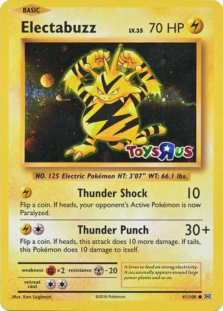 Electabuzz (41/108) (Toys R Us Promo) [XY: Evolutions] | Card Merchant Takapuna