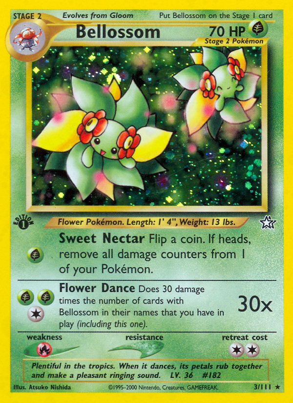 Bellossom (3/111) [Neo Genesis 1st Edition] | Card Merchant Takapuna