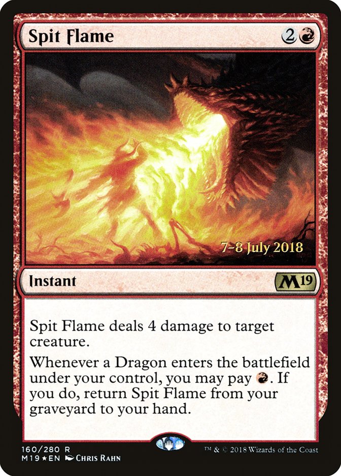 Spit Flame [Core Set 2019 Prerelease Promos] | Card Merchant Takapuna