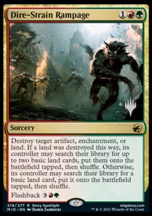 Dire-Strain Rampage (Promo Pack) [Innistrad: Midnight Hunt Promos] | Card Merchant Takapuna