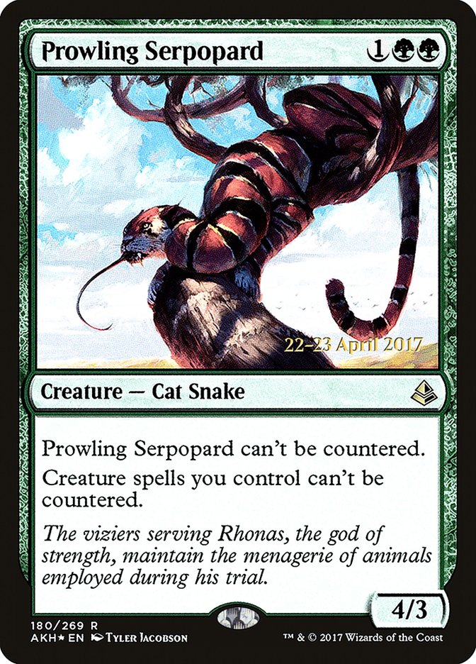 Prowling Serpopard [Amonkhet Prerelease Promos] | Card Merchant Takapuna