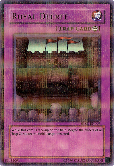 Royal Decree [HL03-EN006] Ultra Rare | Card Merchant Takapuna