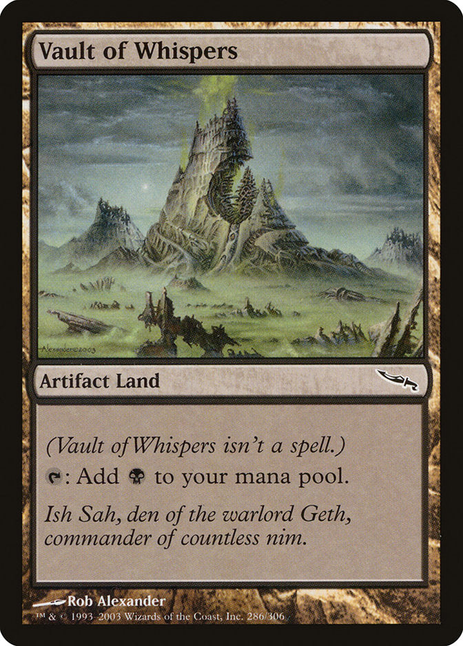 Vault of Whispers [Mirrodin] | Card Merchant Takapuna