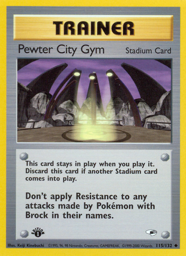 Pewter City Gym (115/132) [Gym Heroes 1st Edition] | Card Merchant Takapuna