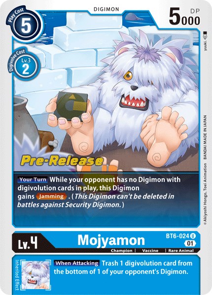 Mojyamon [BT6-024] [Double Diamond Pre-Release Cards] | Card Merchant Takapuna