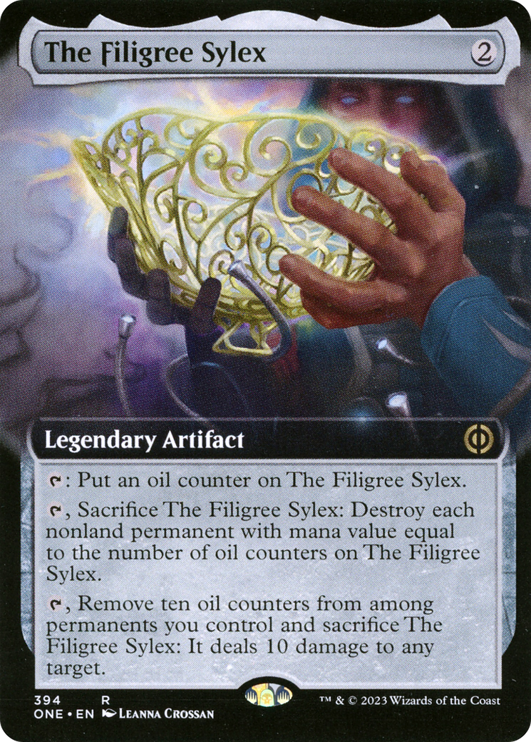 The Filigree Sylex (Extended Art) [Phyrexia: All Will Be One] | Card Merchant Takapuna