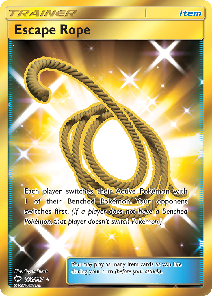 Escape Rope (163/147) [Sun & Moon: Burning Shadows] | Card Merchant Takapuna