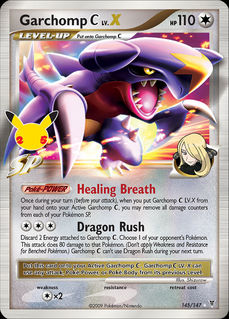 Garchomp C LV.X (145/147) [Celebrations: 25th Anniversary - Classic Collection] | Card Merchant Takapuna