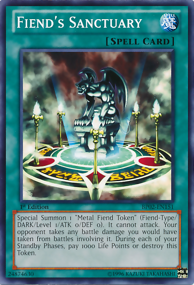 Fiend's Sanctuary [BP02-EN151] Mosaic Rare | Card Merchant Takapuna