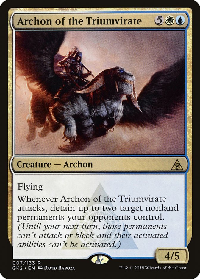 Archon of the Triumvirate [Ravnica Allegiance Guild Kit] | Card Merchant Takapuna