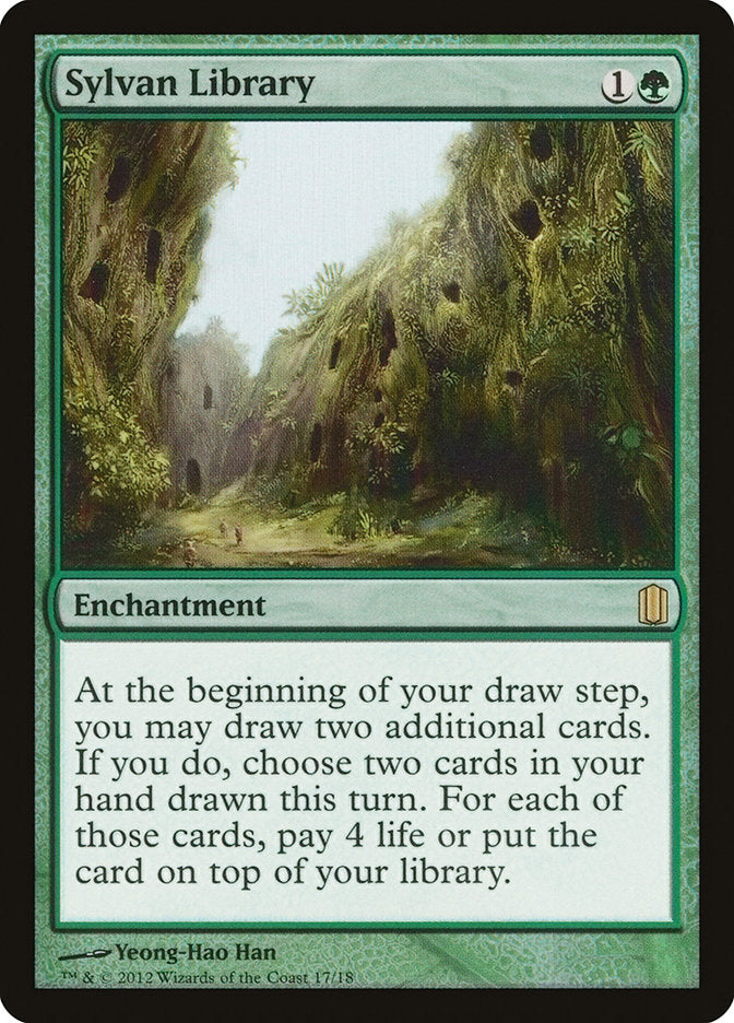 Sylvan Library [Commander's Arsenal] | Card Merchant Takapuna