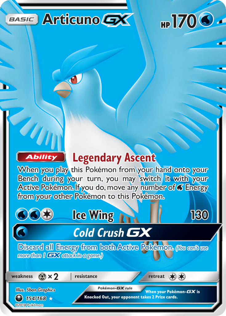 Articuno GX (154/168) [Sun & Moon: Celestial Storm] | Card Merchant Takapuna