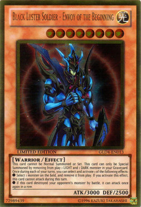 Black Luster Soldier - Envoy of the Beginning [GLD4-EN013] Gold Rare | Card Merchant Takapuna