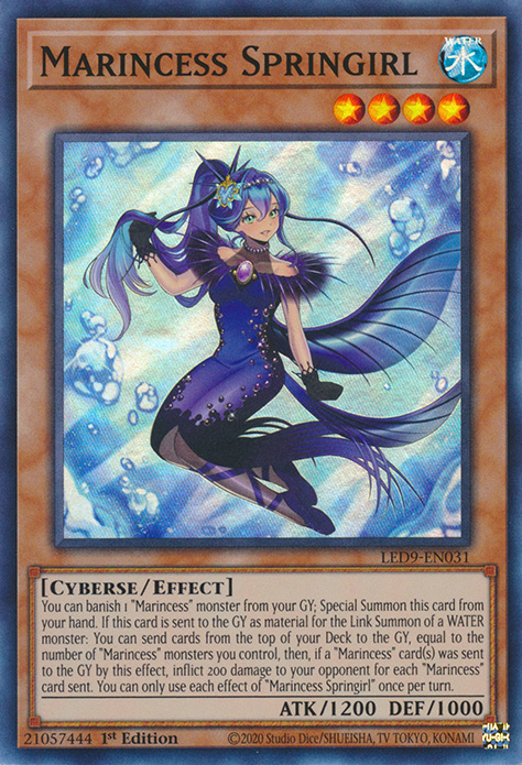 Marincess Springirl [LED9-EN031] Super Rare | Card Merchant Takapuna