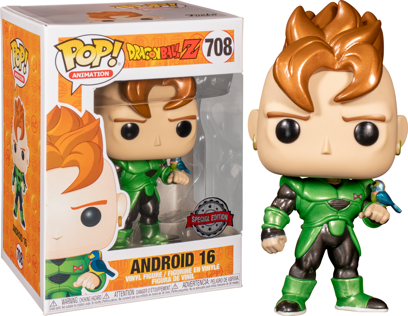 Dragon Ball Z - Android 16 (Metallic) Pop! 708 | Card Merchant Takapuna