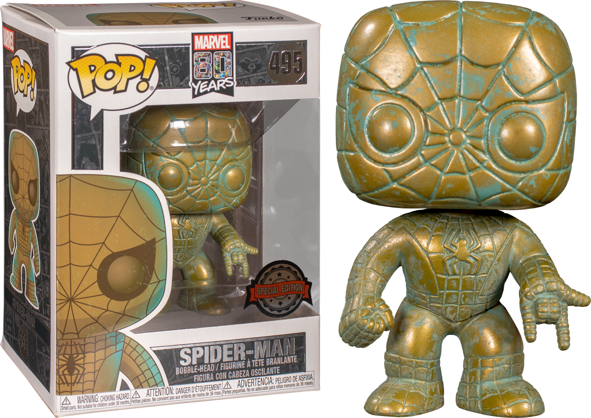 Marvel 80th Anniversary - Spiderman Pop! 495 | Card Merchant Takapuna