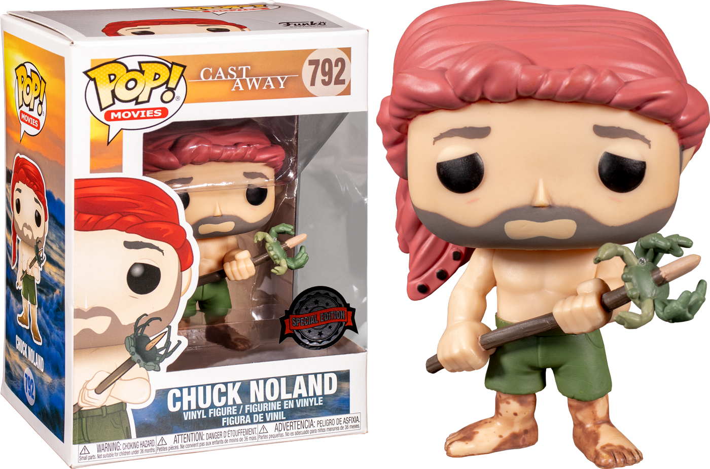 Cast Away - Chuck w/ Spear Crab Pop! 792 | Card Merchant Takapuna