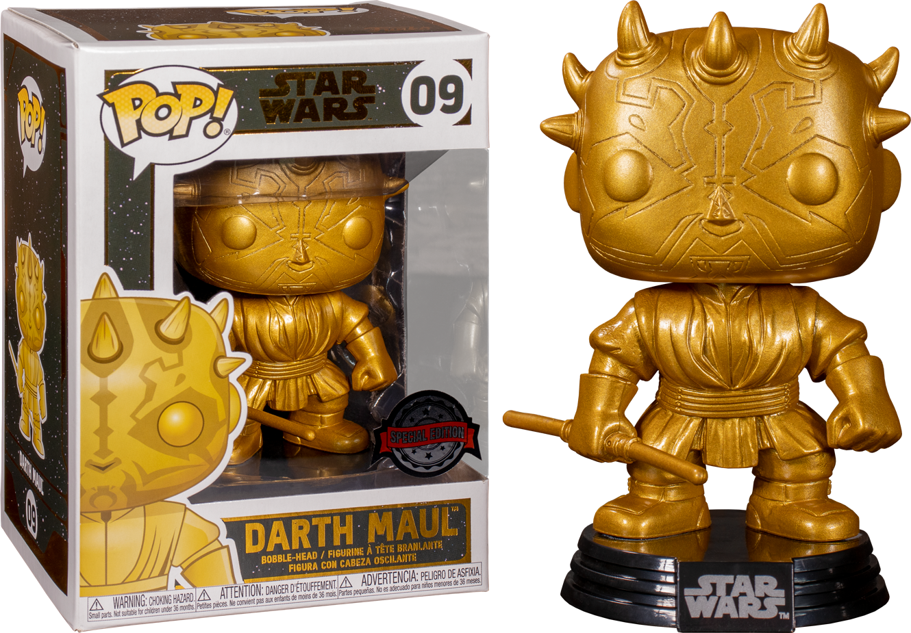 Star Wars - Darth Maul Gold MT Pop! 09 | Card Merchant Takapuna