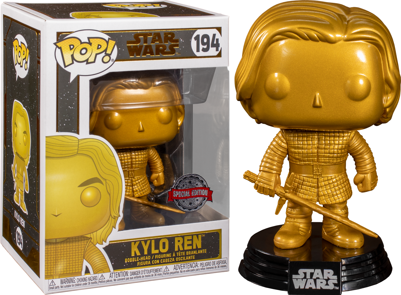 Star Wars - Kylo Ren Gold MT Pop! 194 | Card Merchant Takapuna