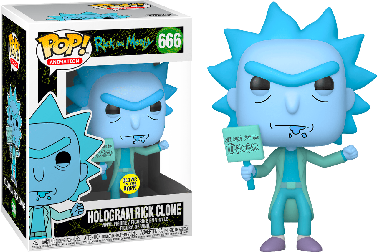 Rick & Morty - Hologram Rick (Ignored) Pop! 666 | Card Merchant Takapuna