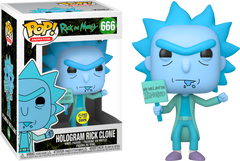 Rick & Morty - Hologram Rick (Ignored) Pop! 666 | Card Merchant Takapuna