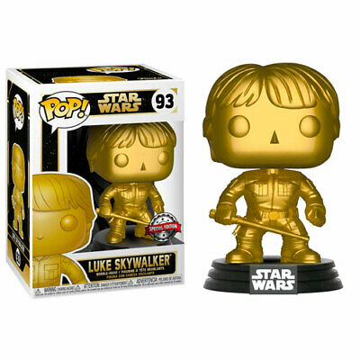 Star Wars - Golden Luke Skywalker Pop! 93 | Card Merchant Takapuna